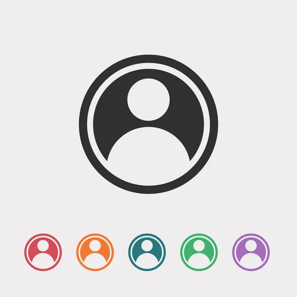 User flat design icon — Stock Vector
