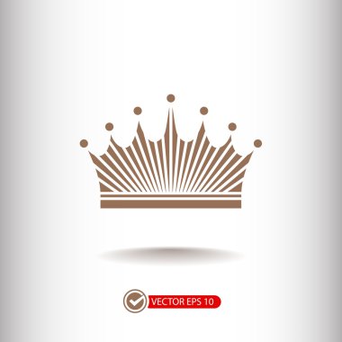 taç düz tasarım simgesi