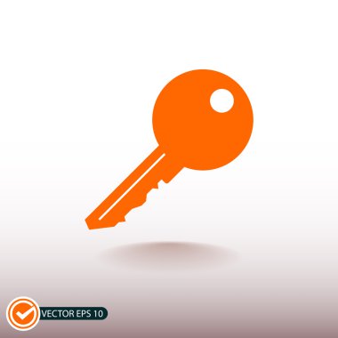 anahtar düz tasarım simgesi