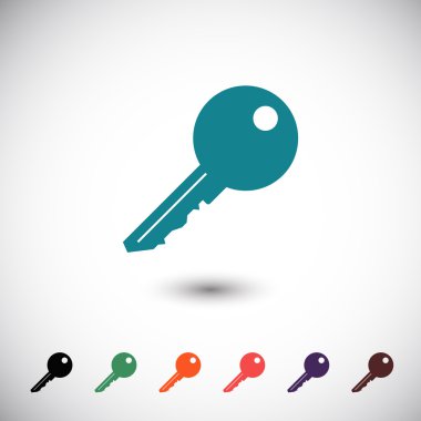 anahtar düz tasarım simgesi