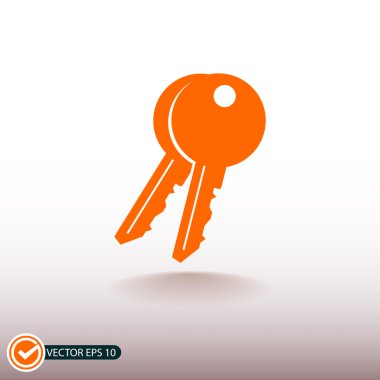 Anahtarlar düz tasarım simgesi