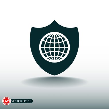 Küre simgesiyle kalkan