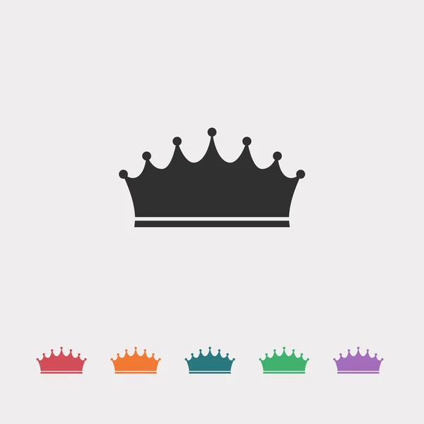 Ikona płaski kształt korony — Wektor stockowy