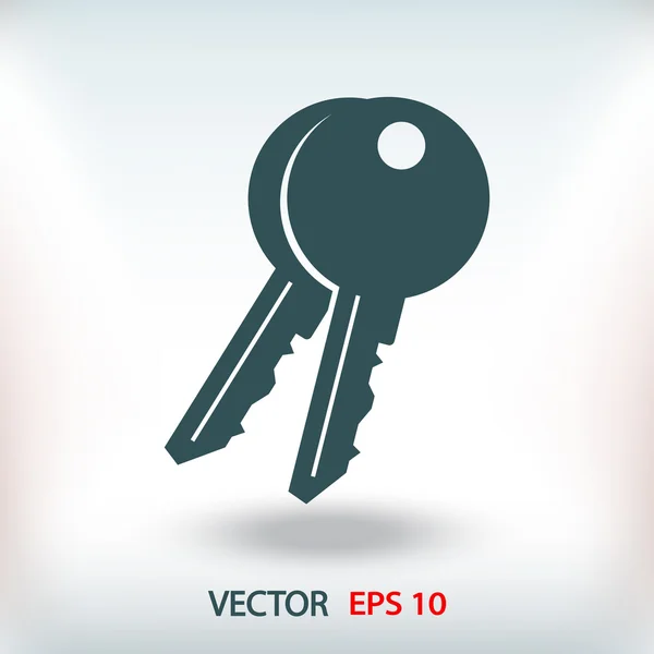 Keys platt design ikon — Stock vektor