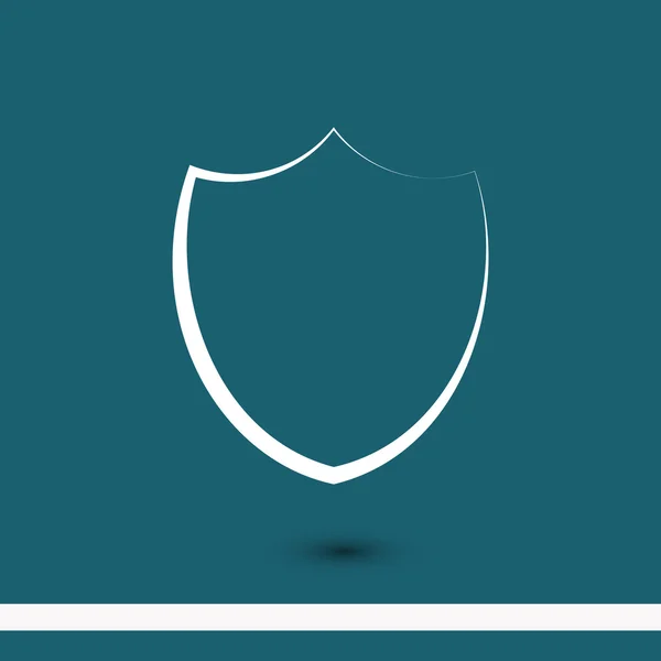 Icône design plat Shield — Image vectorielle