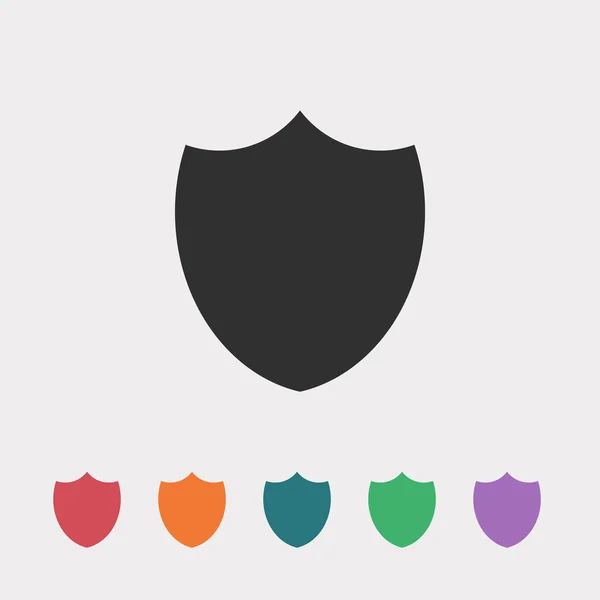 Shield flat design icon — Stock Vector
