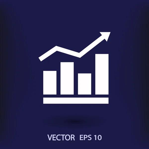 Infográfico, ícone gráfico — Vetor de Stock