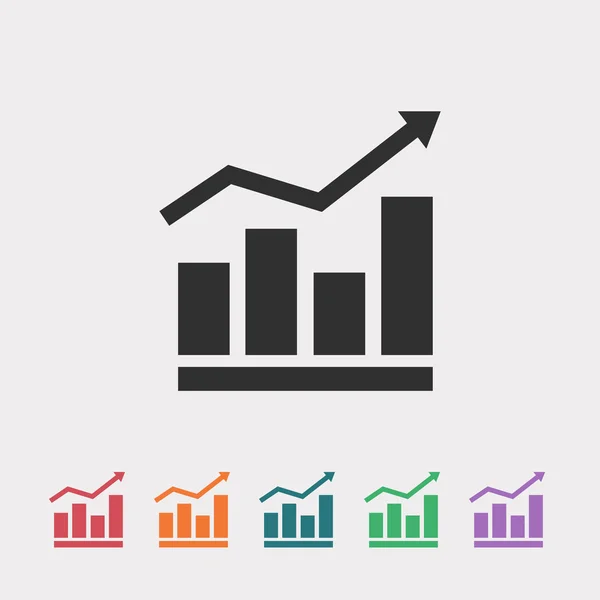 Infográfico, ícone gráfico — Vetor de Stock