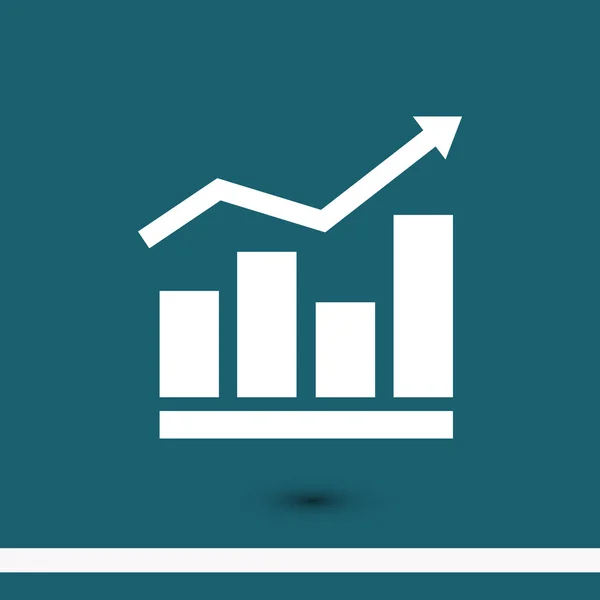 Infographic, grafiek pictogram — Stockvector