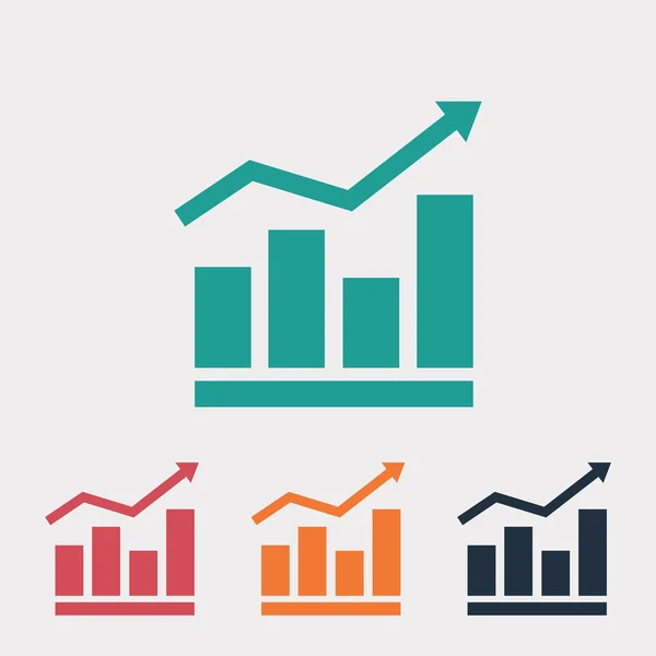 Infographic, grafiek pictogram — Stockvector