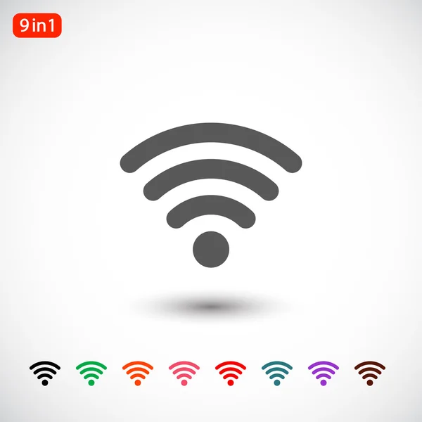 Icona design piatto wireless — Vettoriale Stock