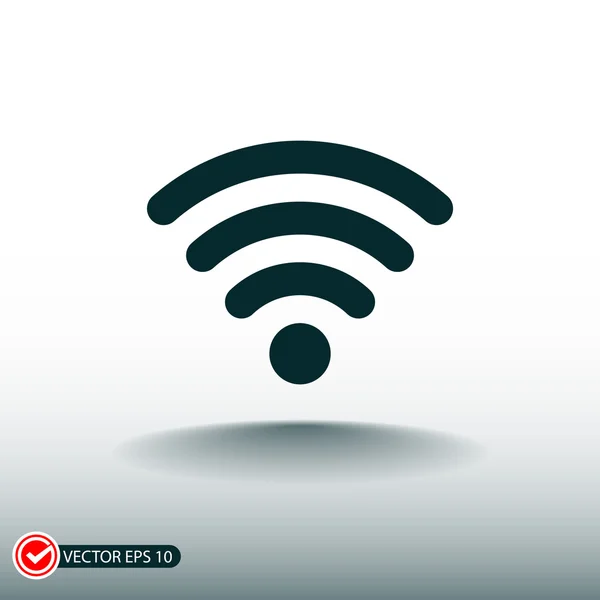 Wireless flat design icon — Stock Vector