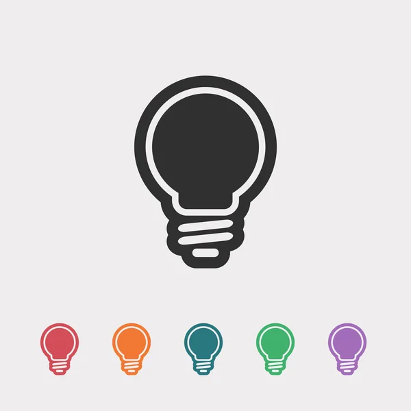 Light bulb icon — Stock Vector