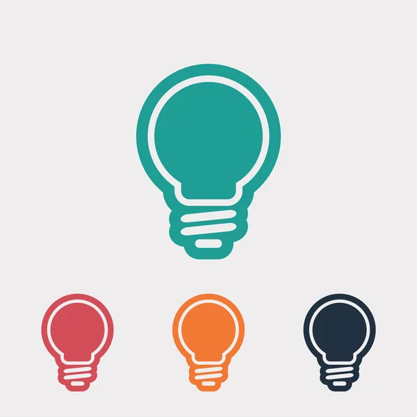 Light bulb icon — Stock Vector