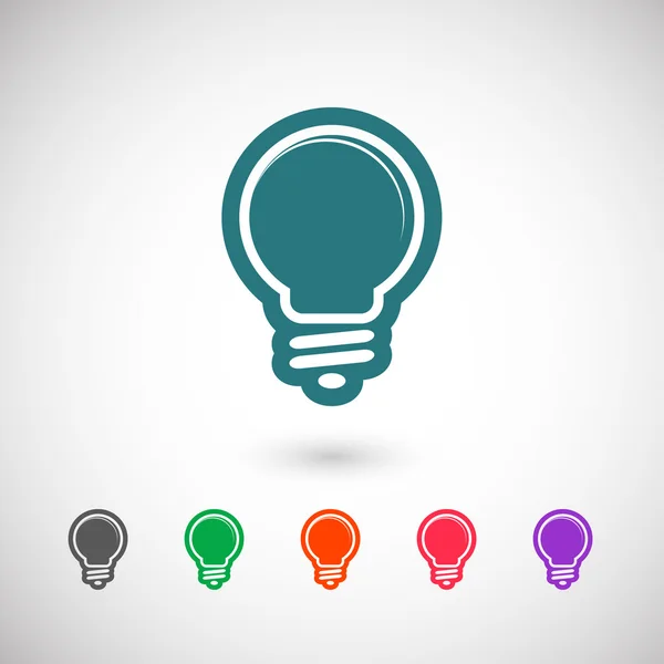 Light bulb icon — Stock Vector