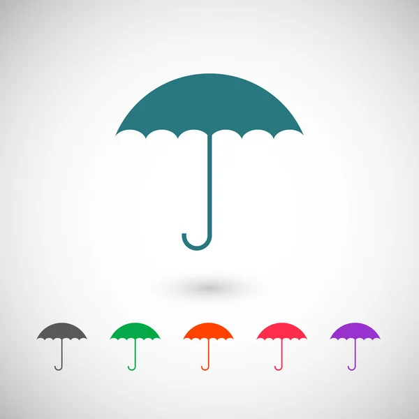 Schirm flache Design-Ikone — Stockvektor