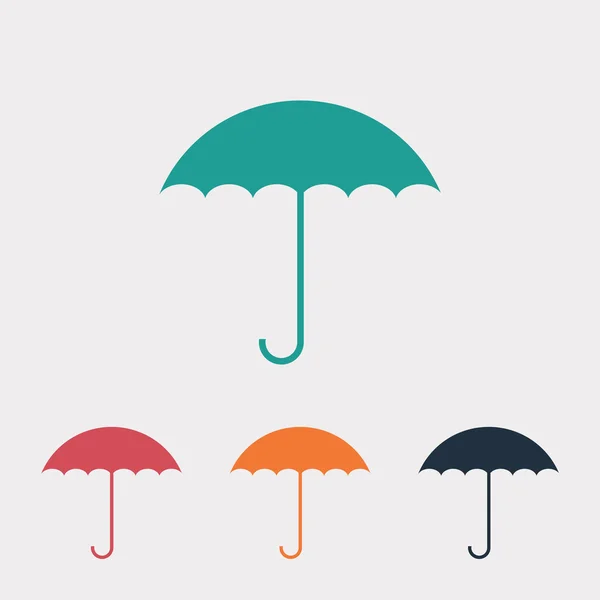 Значок плоского зонтика — стоковый вектор