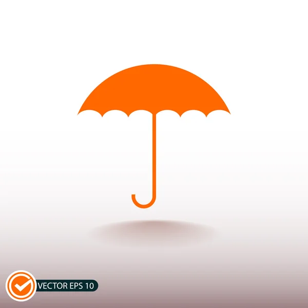 Paraplu platte ontwerp pictogram — Stockvector