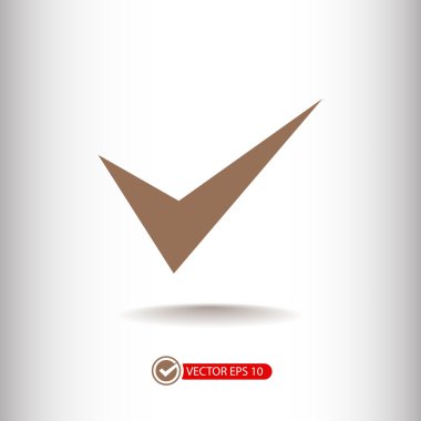 İşareti kontrol edin, simge onaylayın 