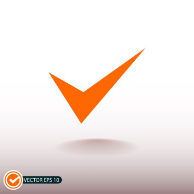 İşareti kontrol edin, simge onaylayın 