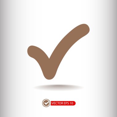 Düz tasarım simgesi onaylamak