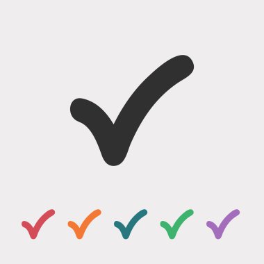 Düz tasarım simgesi onaylamak