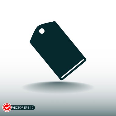 etiketi düz tasarımı simgesi