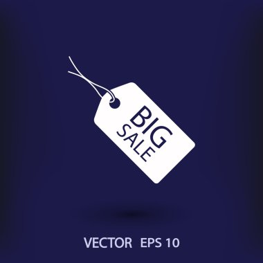 büyük bir indirim etiketi simgesi