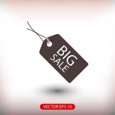 büyük bir indirim etiketi simgesi