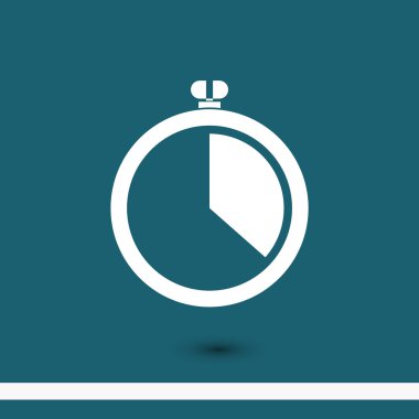Kronometre düz tasarım simgesi