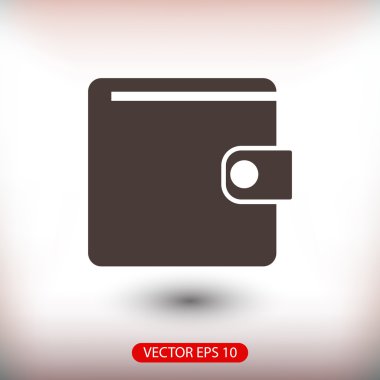 M-cüzdan düz tasarım simgesi