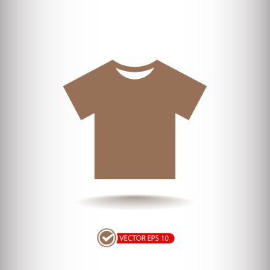 t-shirt düz tasarım simgesi