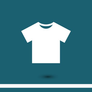 t-shirt düz tasarım simgesi