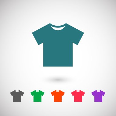 t-shirt düz tasarım simgesi