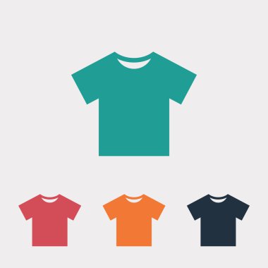 t-shirt düz tasarım simgesi