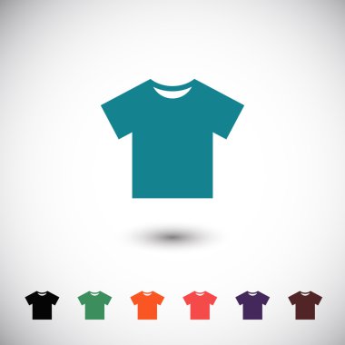 t-shirt düz tasarım simgesi