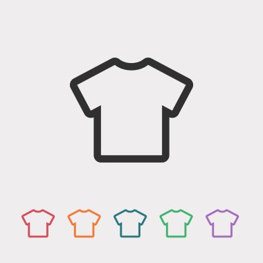 t-shirt düz tasarım simgesi
