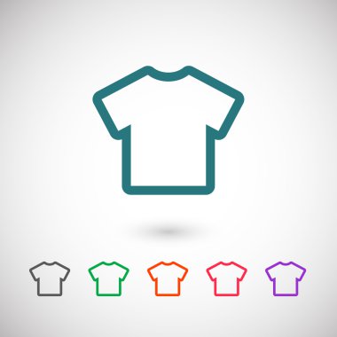 t-shirt düz tasarım simgesi