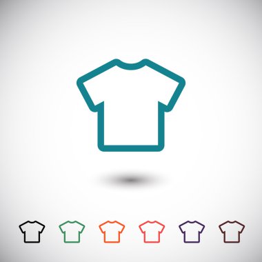 t-shirt düz tasarım simgesi