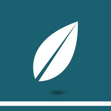 yaprak düz tasarım simgesi