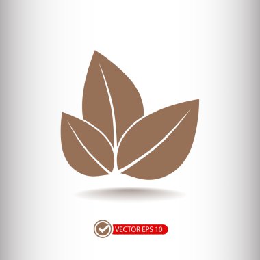 yaprakları düz tasarım simgesi