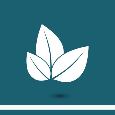 yaprakları düz tasarım simgesi