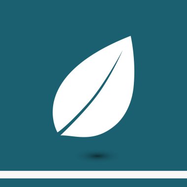 yaprak düz tasarım simgesi