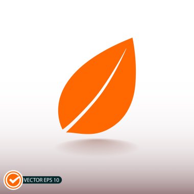 yaprak düz tasarım simgesi