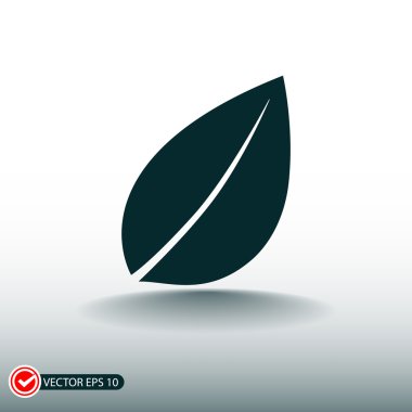 yaprak düz tasarım simgesi