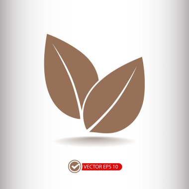 yaprakları düz tasarım simgesi