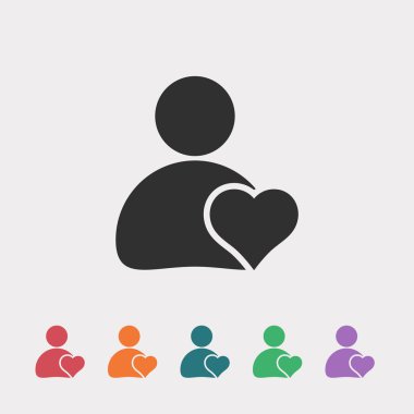 Kullanıcı düz tasarım simgesi