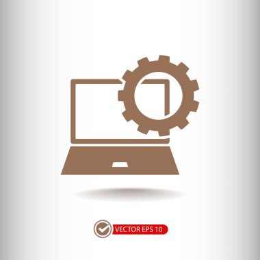 parametreler ayarlanıyor, dizüstü simgesi