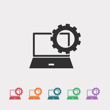 parametreler ayarlanıyor, dizüstü simgesi