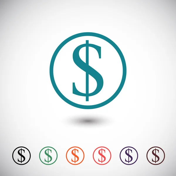 Money flat design icon — Stock Vector